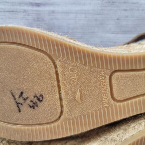 Viscata Espadrilles Tan Size EU 40 US 9 Suede - Picture 7 of 7